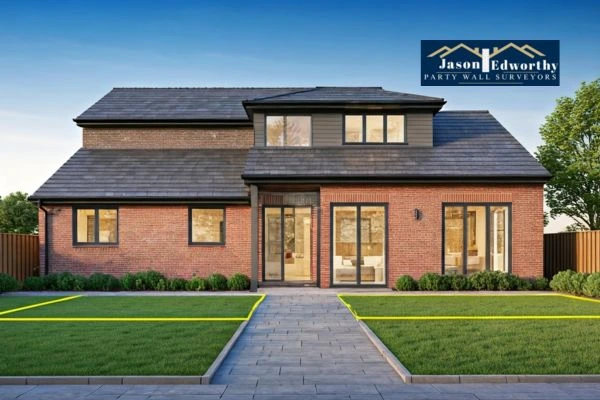 Home extension focusing on boundary line Felixstowe