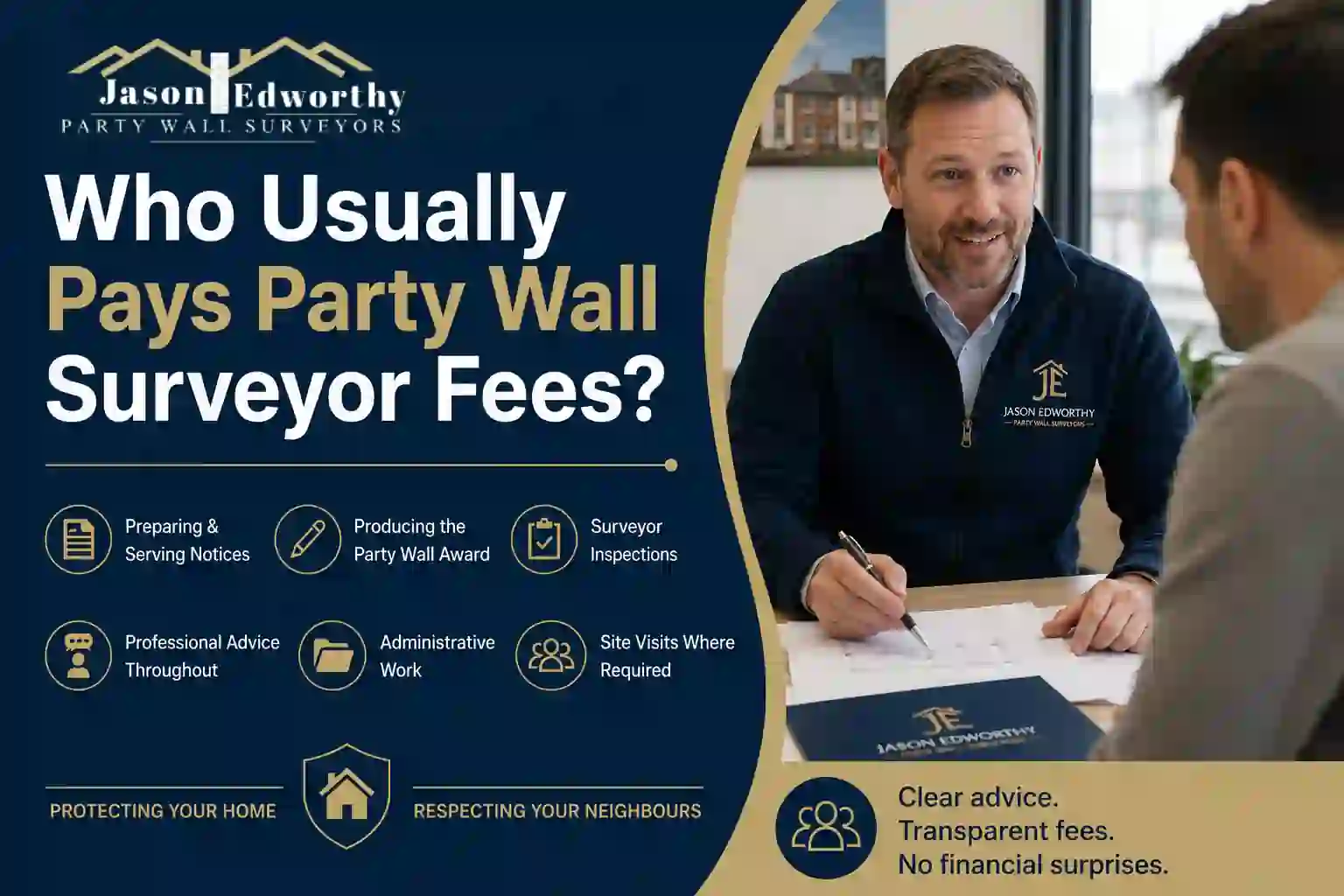 Who Usually Pays Party Wall Surveyor Fees Felixstowe?